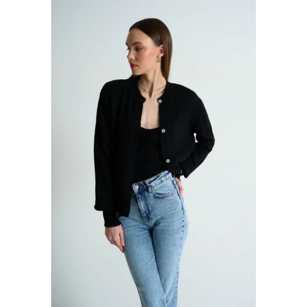 Hırka Atlet İkili Takım  Siyah