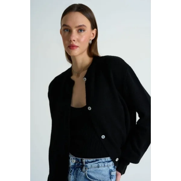 Hırka Atlet İkili Takım  Siyah