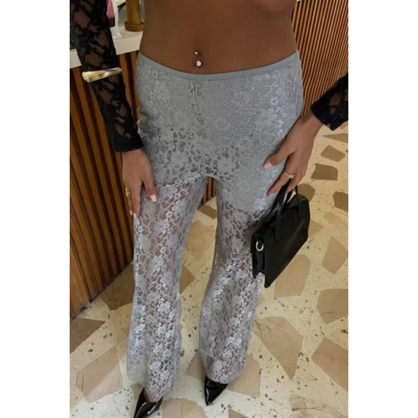 İçi Astarlı Dantel Pantolon 0081