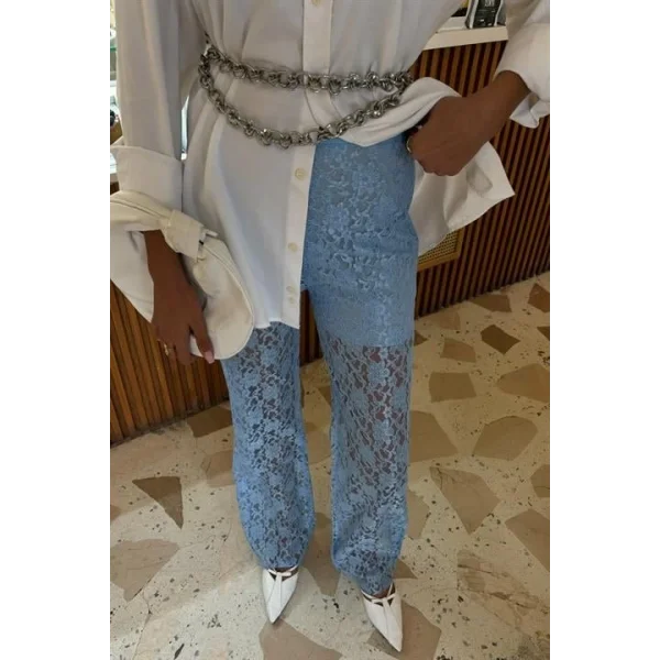 İçi Astarlı Dantel Pantolon 0081