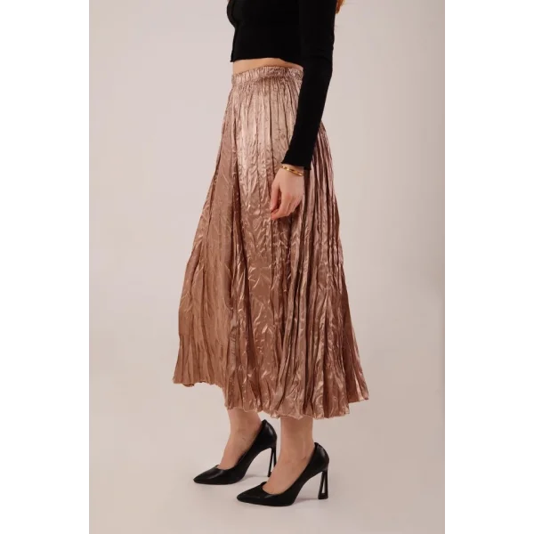 idi Boy Pileli aten Bronz Etek