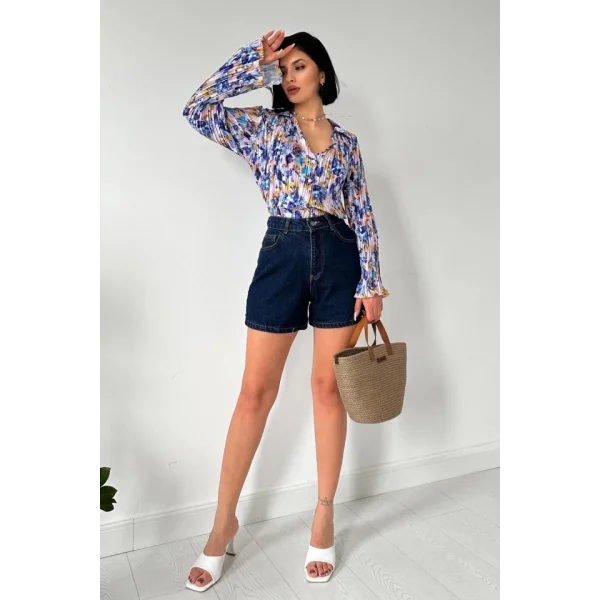 ila Piliseli Çiçek Desen Gömlek