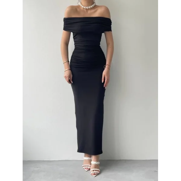 ilan adonna Yaka Kalem Elbise