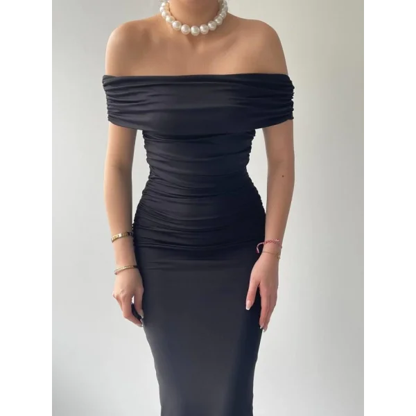 ilan adonna Yaka Kalem Elbise