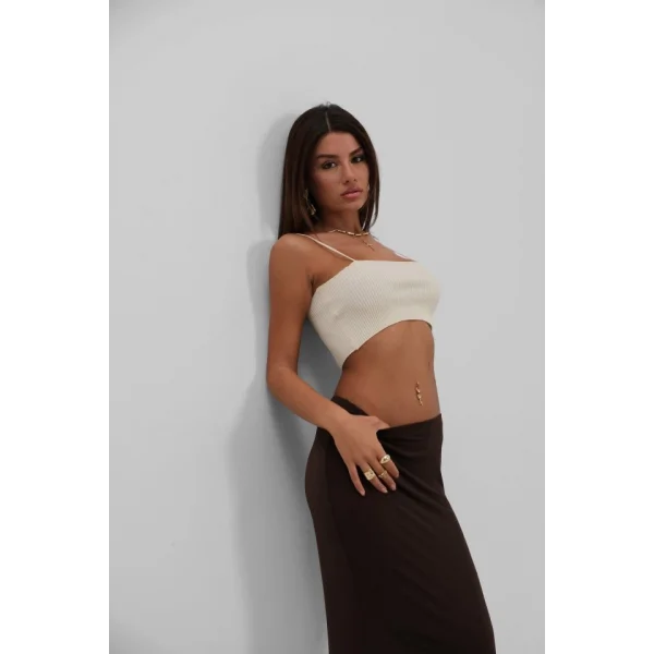 İnce Askılı Crop Top