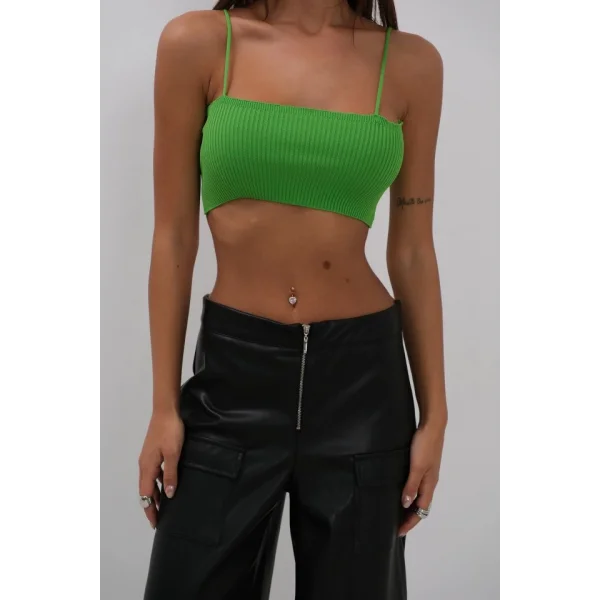 İnce Askılı Crop Top
