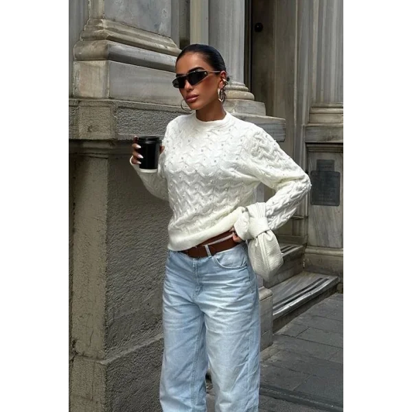 İnci Detaylı Kazak 1354