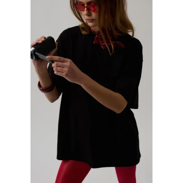 ırt Baskılı Oversize Thirt