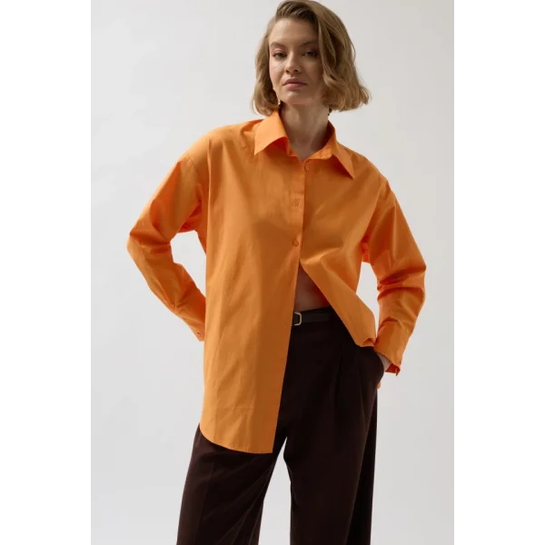 ırt Dekolteli Bağcıklı Gömlek