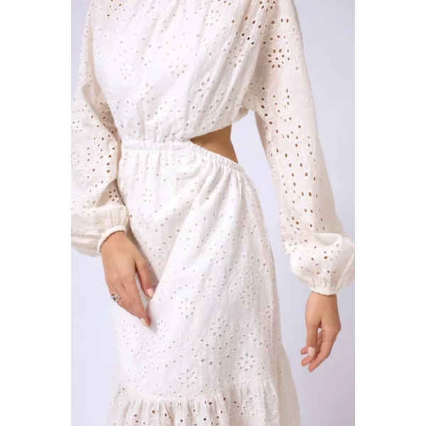 ırt Dekolteli Brode Elbise