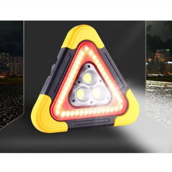 Işıklı Acil Durum Reflektörü - Siyah