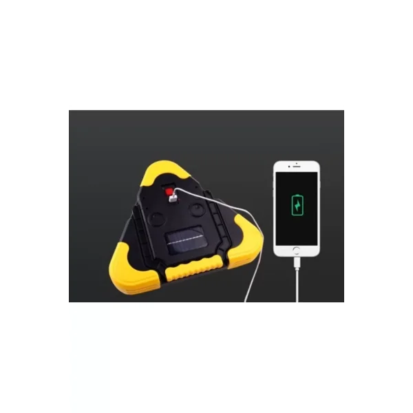 Işıklı Acil Durum Reflektörü - Siyah