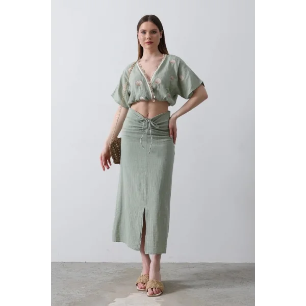 İstiridyeli üslin Takım  Haki