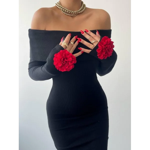 ivora Gül Detay Elbise