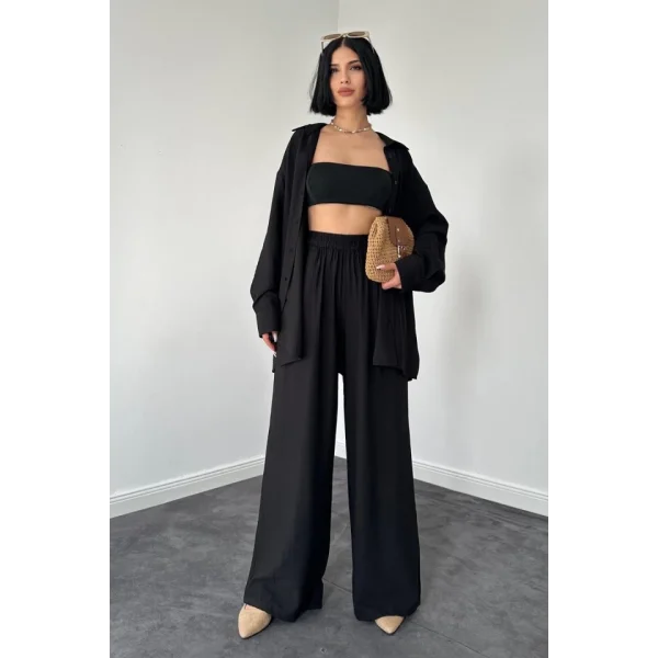 iyah Alice Gömlek Ve Bol Kesim Pantolon Takım