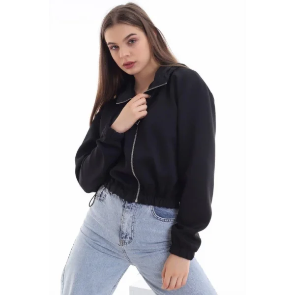 iyah Bel Detaylı Ve Kapüşonlu Hırka