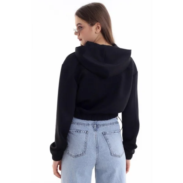 iyah Bel Detaylı Ve Kapüşonlu Hırka