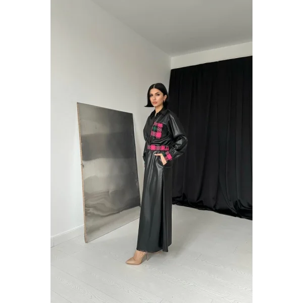 iyah Garnili Etekli Deri Takım