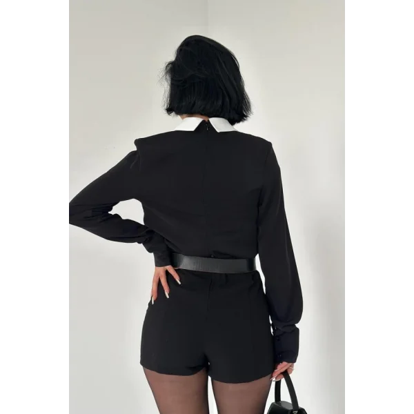 iyah Önü Kravat Detaylı Bluz