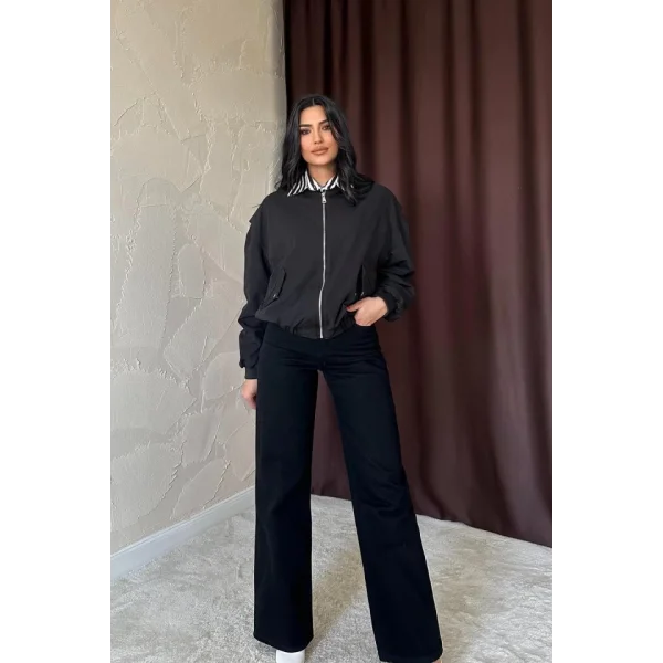 iyah Parçalı Bomber Ceket