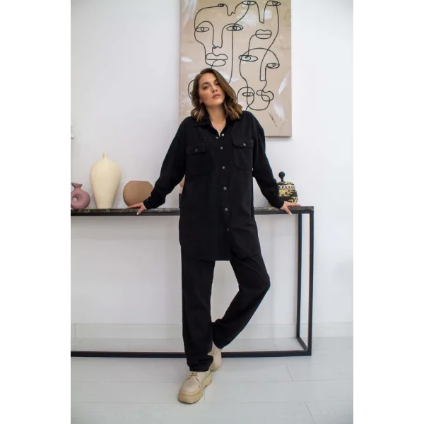 iyah Yıkamalı Gömlek Ve Pantolon Takım