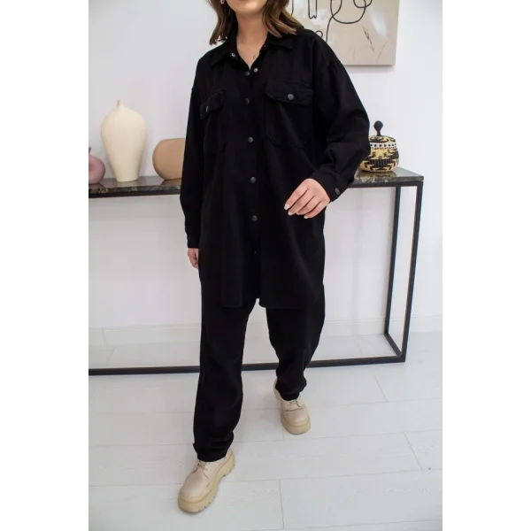 iyah Yıkamalı Gömlek Ve Pantolon Takım