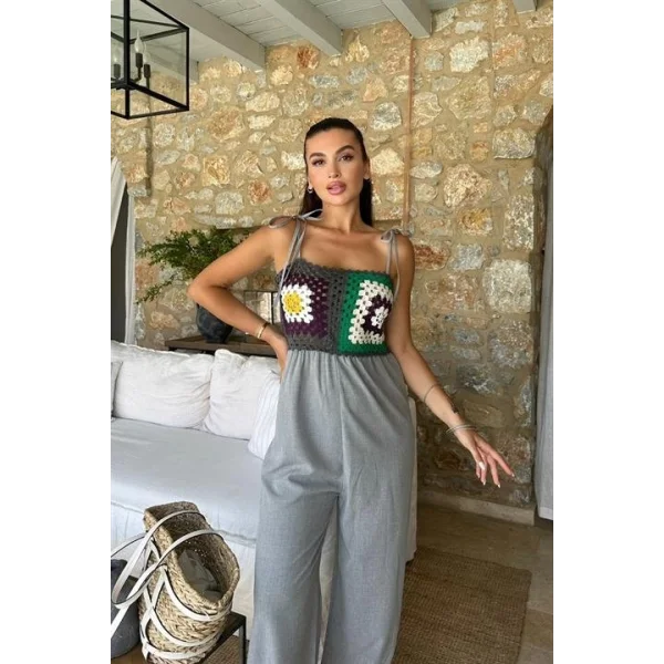 Jasmin Süzüneli Keten Tulum 1280-08