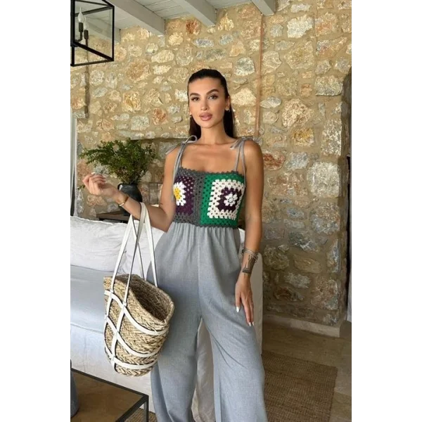 Jasmin Süzüneli Keten Tulum 1280-08