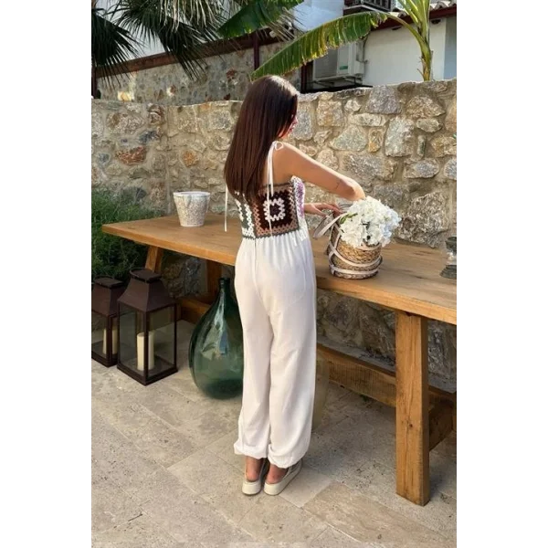 Jasmin Süzüneli Keten Tulum 1280-08