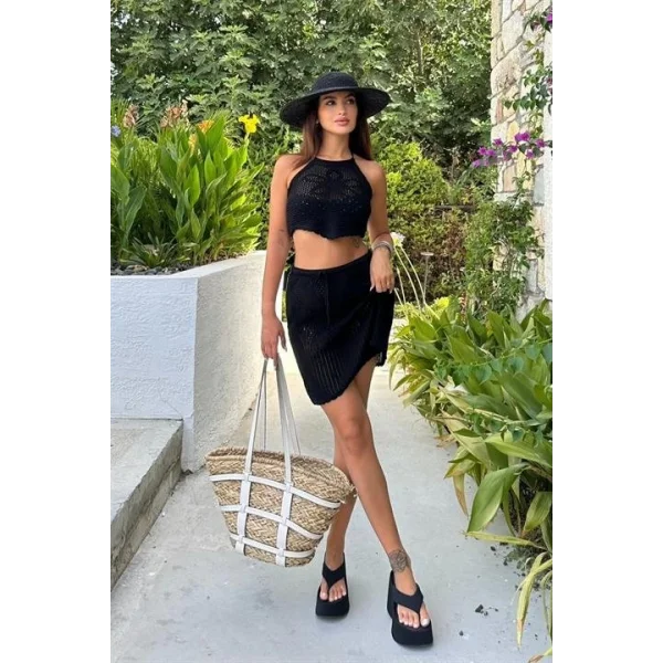 Jelly Nakış Detay Kroşe Takım 9873