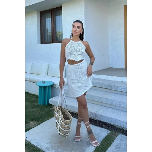 Jelly Nakış Detay Kroşe Takım 9873