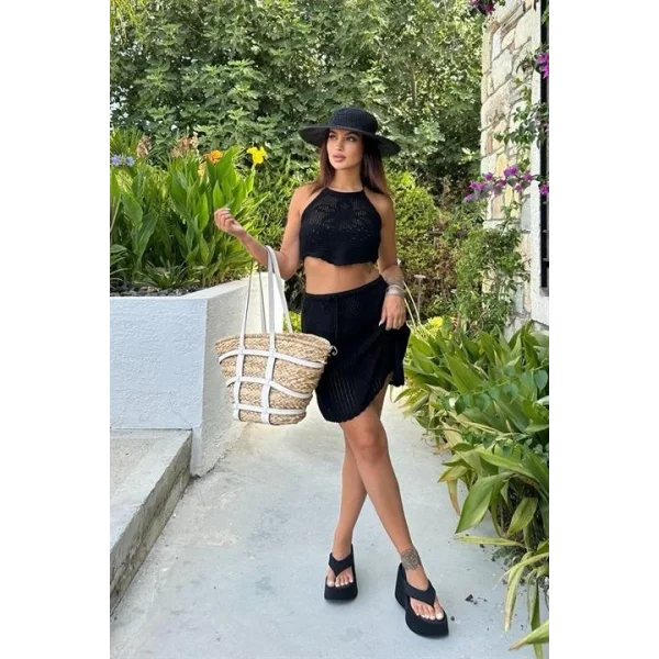 Jelly Nakış Detay Kroşe Takım 9873