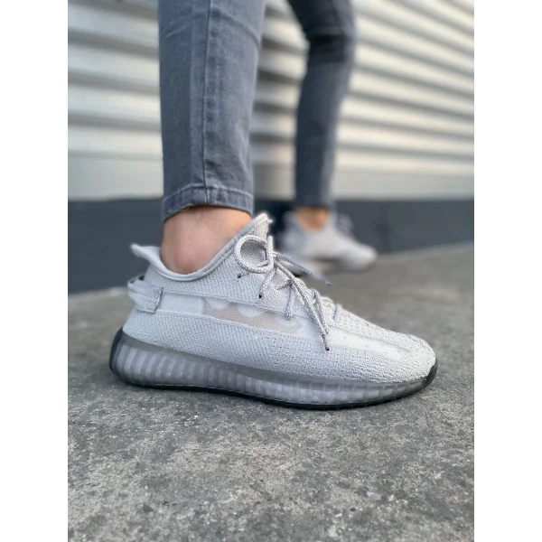 JY305 Pulse Bağcıklı Triko Kumaş Erkek Günlük Spor Ayakkabı TGT - Gri