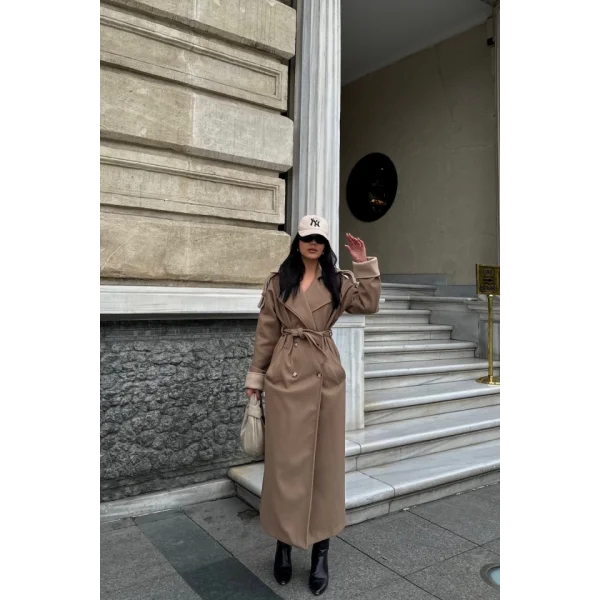 KABAN YAKA VE ANŞET BEJ RENGİ  Vizon