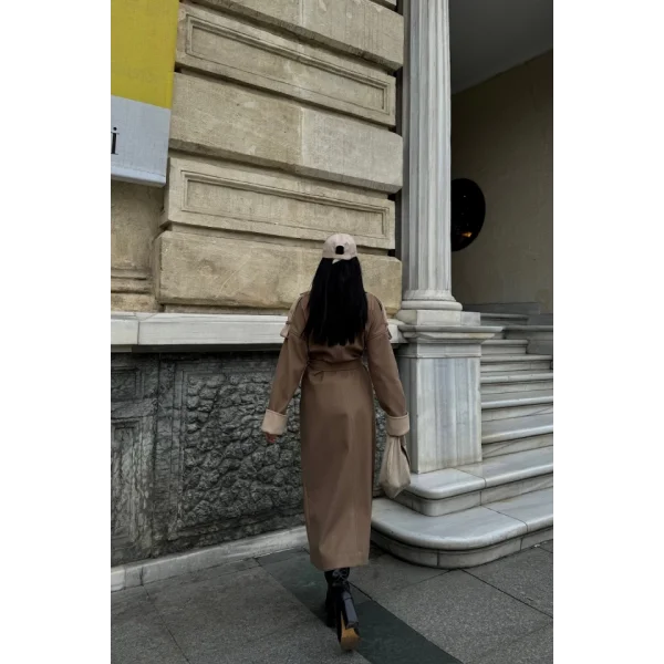 KABAN YAKA VE ANŞET BEJ RENGİ  Vizon