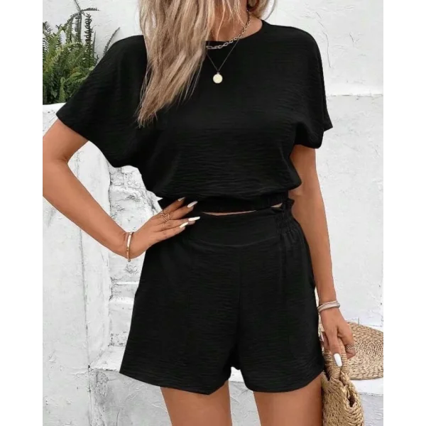 Kadın Aerobin Kumaş şort Takım