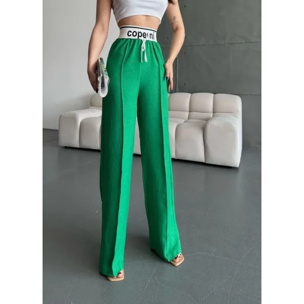 Kadın Aerobin Kumsş Yüksek Bel Bol Kesim Gipeli Pantolon