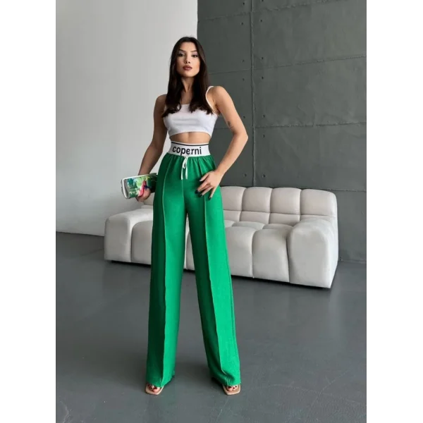 Kadın Aerobin Kumsş Yüksek Bel Bol Kesim Gipeli Pantolon