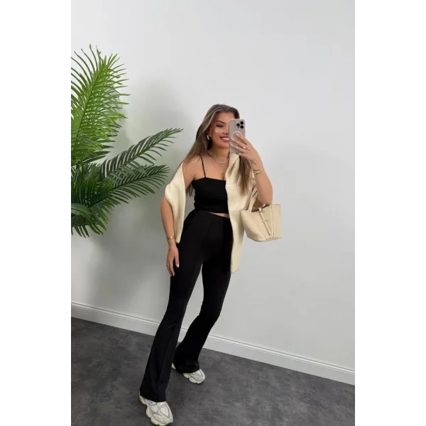 Kadın Amazon Kumaş çımalı Tayt