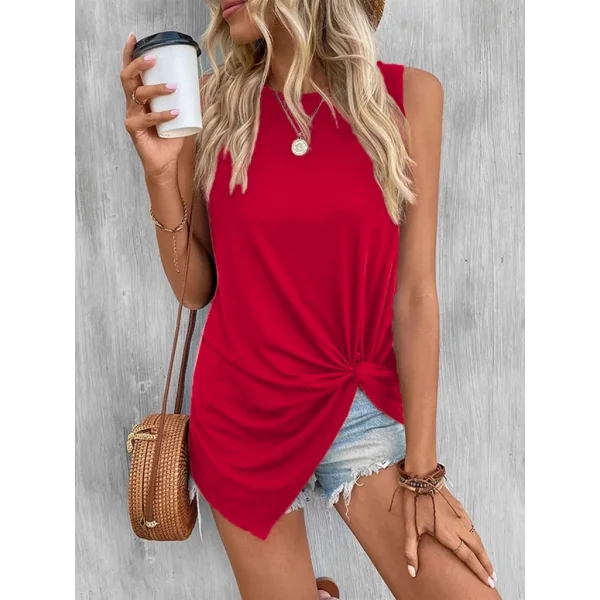 Kadın Asimetrik Kesim Bağlamalı Viskon Bluz