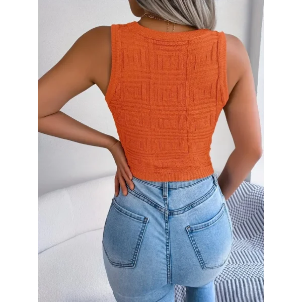 Kadın Askılı Bisiklet Yaka Güpüs Dekolteli Triko Crop Bluz