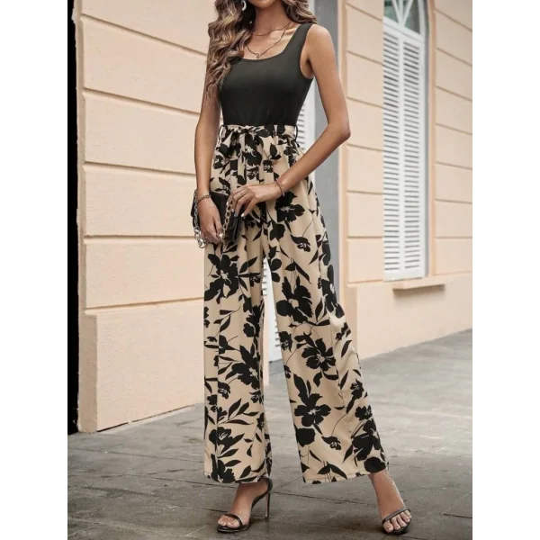 Kadın Askılı Yuvarlak Yaka Beli Kuşaklı üst Viskon Alt Dalgıç Tulum