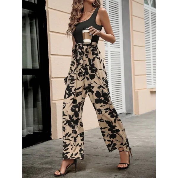 Kadın Askılı Yuvarlak Yaka Beli Kuşaklı üst Viskon Alt Dalgıç Tulum