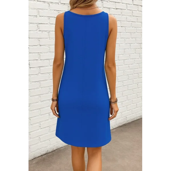 Kadın Askılı Yuvarlak Yaka Viskon Elbise