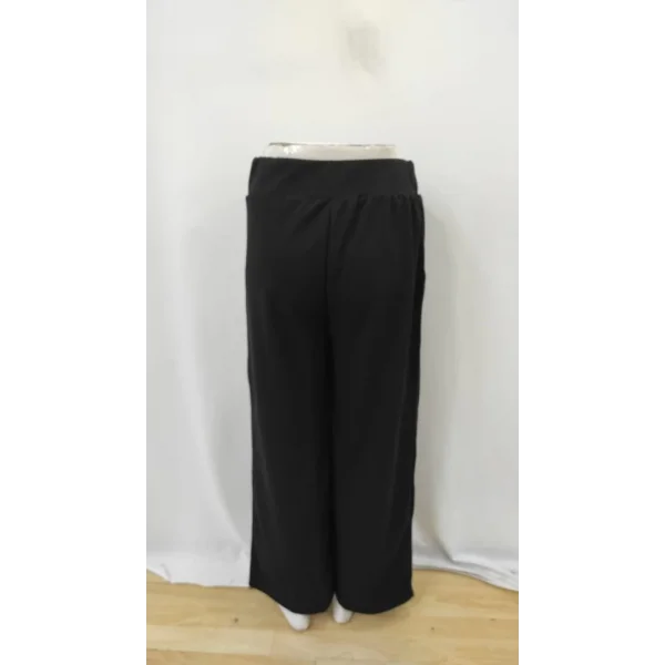 Kadın Beli Lastikli Düğmeli Ithal Krep Pantolon