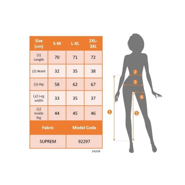 Kadın Beli Lastikli Etnik Desenli Kapri Süprem Pantolon
