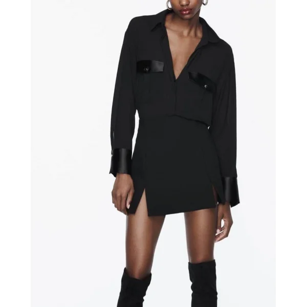 Kadın Cep Ve anşet Detay Fırsat ürün Gömlek