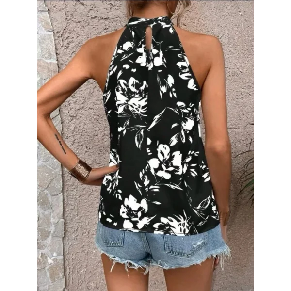 Kadın çiçek Desen Mikro Kumaş Bluz