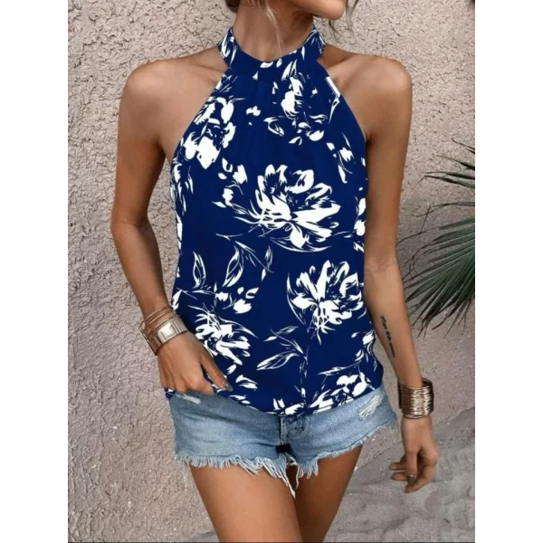 Kadın çiçek Desen Mikro Kumaş Bluz