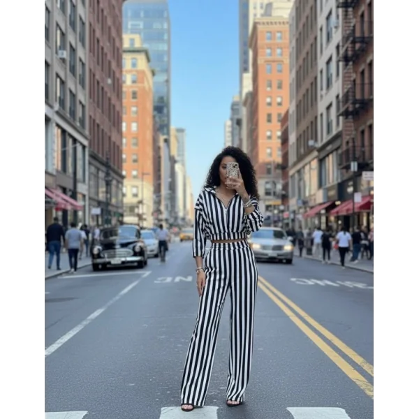 Kadın çizgi Detay Kadife Kumaş Hırka Pantolon Ikili Takım